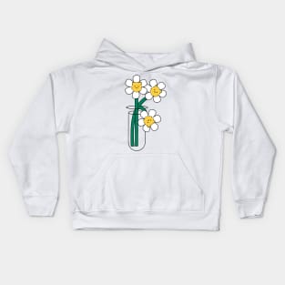 Cat Flower Daisy Kitty Meow Kids Hoodie